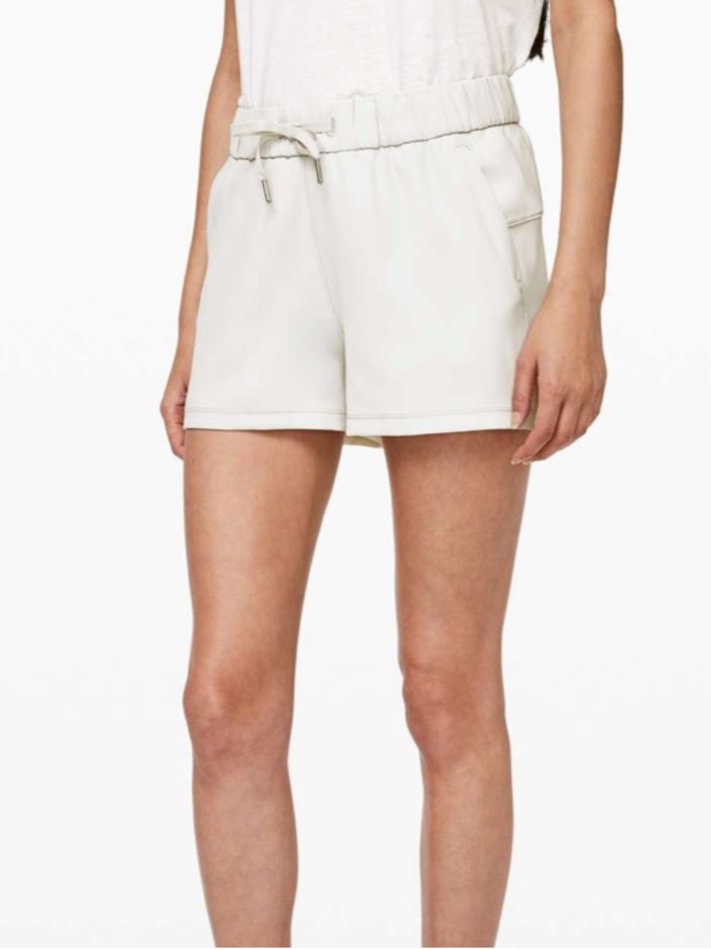 lululemon athletica Light Cream On the fly shorts
